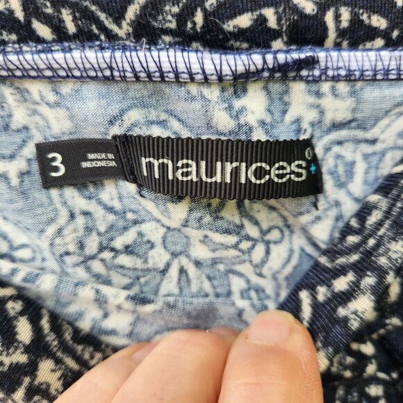 Navy Blue Pullon Maxi Skirt Design Throughout Maurices Plus Size 3 - Picture 3 of 5